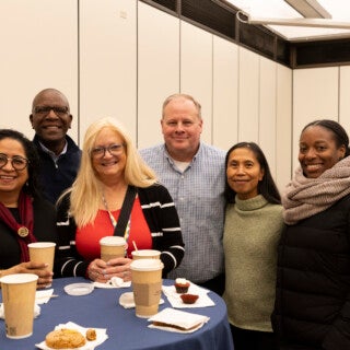 UIC faculty and staff enjoyed hot chocolate with Chancellor Marie Lynn Miranda during special events Dec. 3 and 5 at Student Center East and Student Center West.
Photos by Jenny Fontaine UIC faculty and staff enjoyed hot chocolate with Chancellor Marie Lynn Miranda during special events Dec. 3 and 5 at Student Center East and Student Center West. Photos by Jenny Fontaine